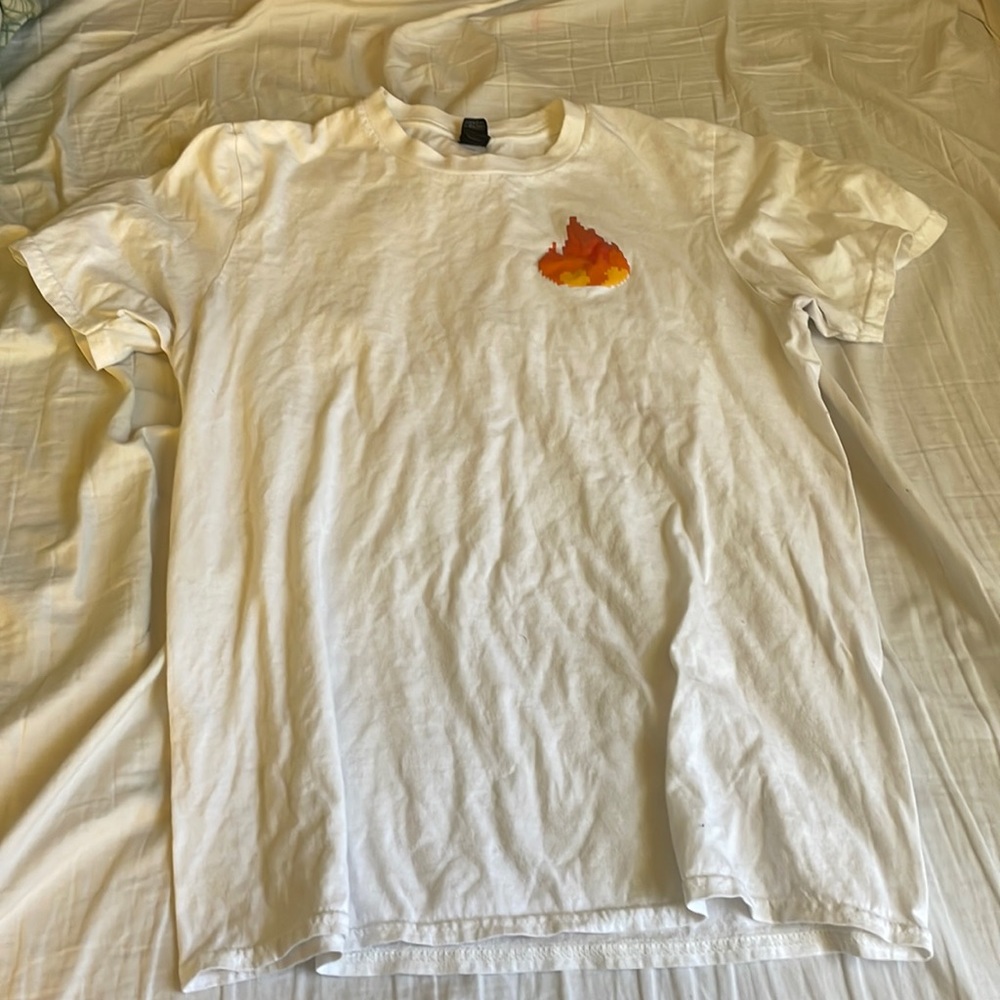 sapnap merch minecraft youtuber shirt size small white and red unisex